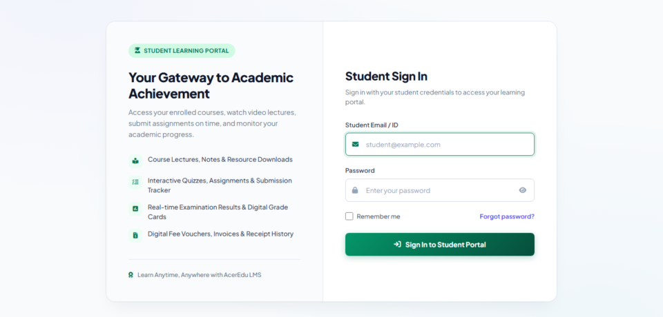 Aceredu Website Project screenshot