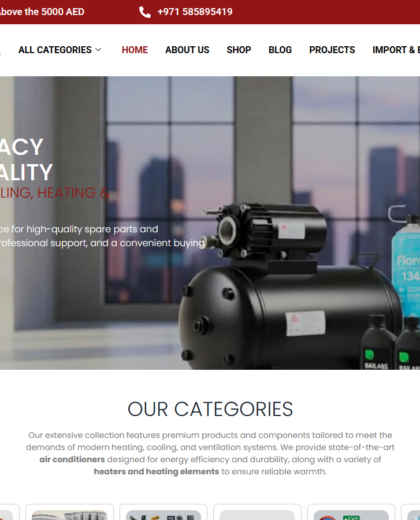 Alramizequip Website Project screenshot