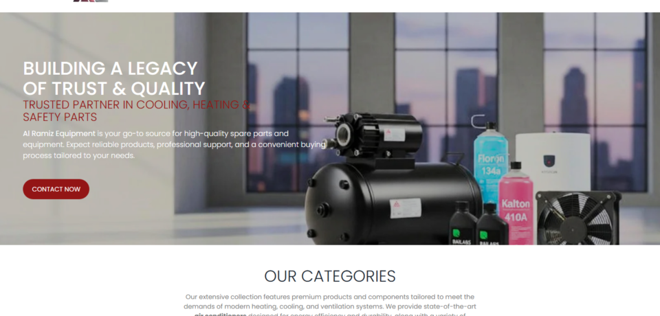 Alramizequip Website Project screenshot