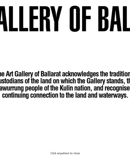 Artgalleryofballarat Website Project screenshot