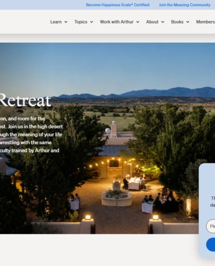 Arthurbrooks Website Project screenshot