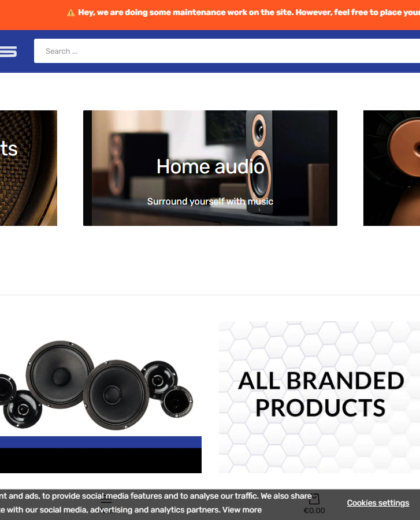 Audiostatus Website Project screenshot
