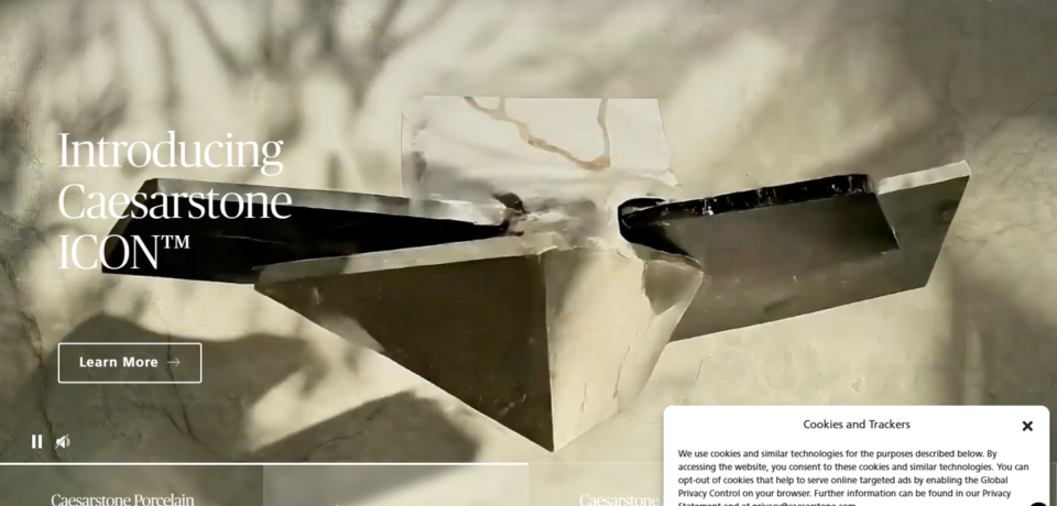Caesarstoneus Website Project screenshot
