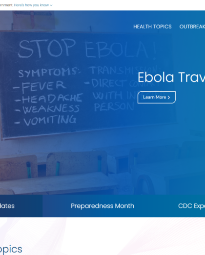 Cdc Website Project screenshot