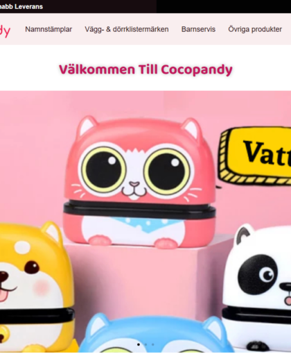 Cocopandy Website Project screenshot
