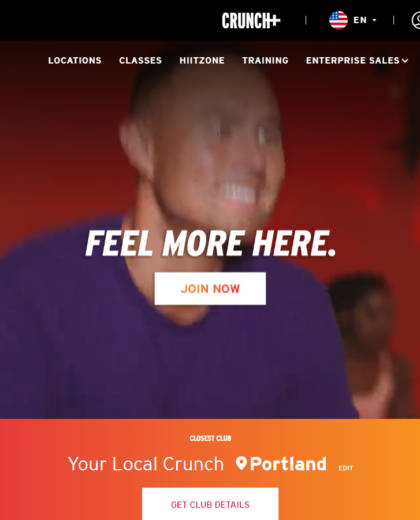 Crunch Website Project screenshot