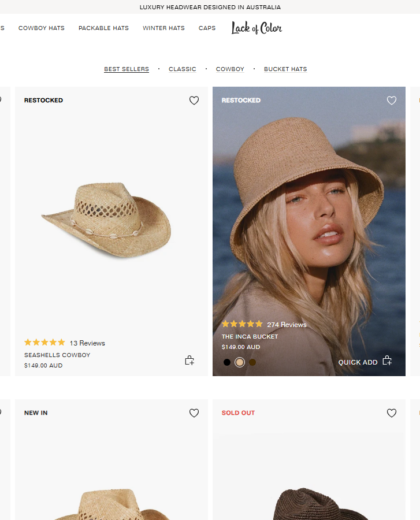 Lackofcolor Website Project screenshot