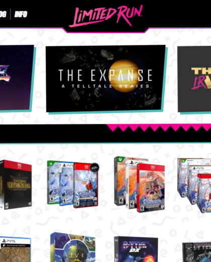 Limitedrungames Website Project screenshot