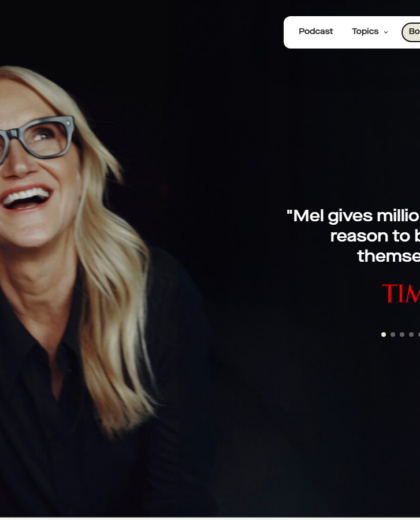 Melrobbins Website Project screenshot