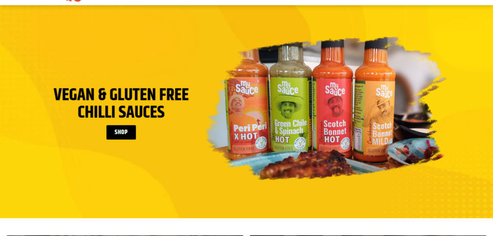 Mysauce Website Project screenshot