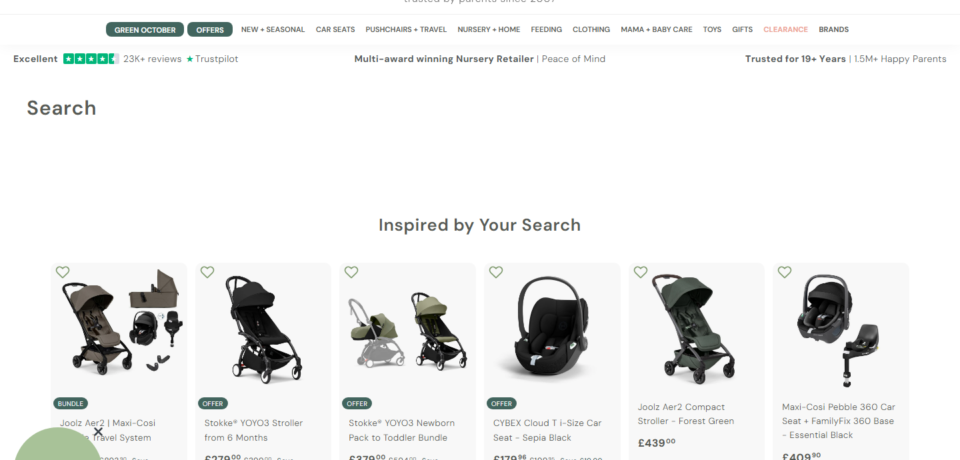 Naturalbabyshower Website Project screenshot