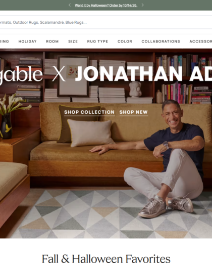 Ruggable Website Project screenshot