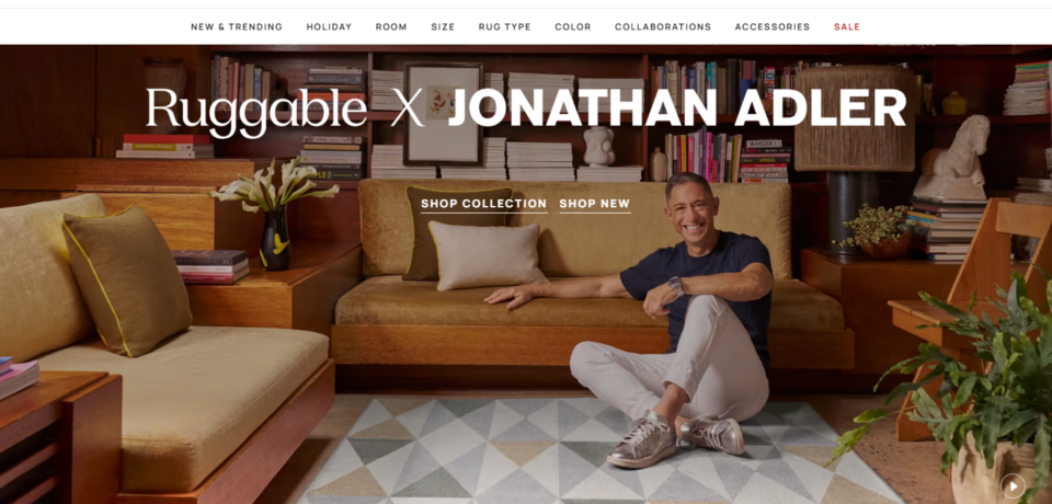 Ruggable Website Project screenshot