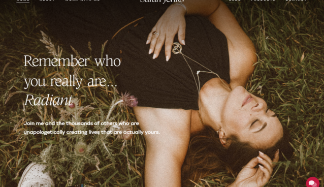 Sarahjenks Website Project screenshot
