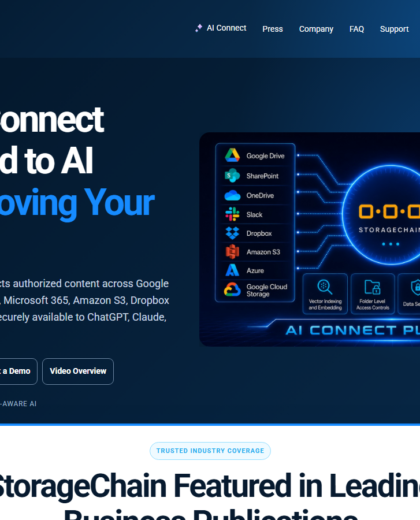 Storagechain Website Project screenshot