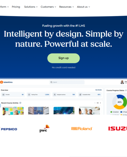 TalentLMS Powerful Cloud Based Learning Platform screenshot
