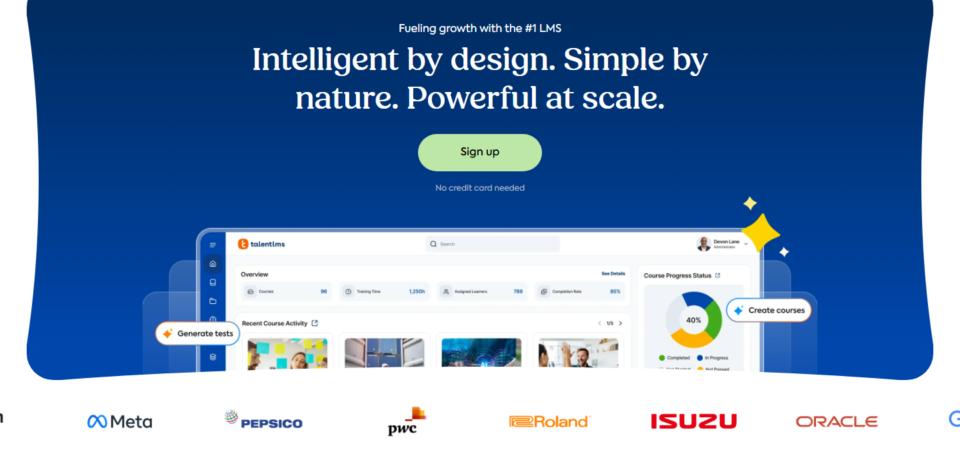 TalentLMS Powerful Cloud Based Learning Platform screenshot