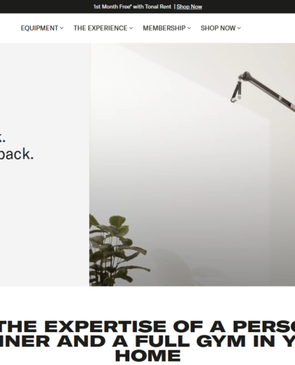 Tonal Website Project screenshot