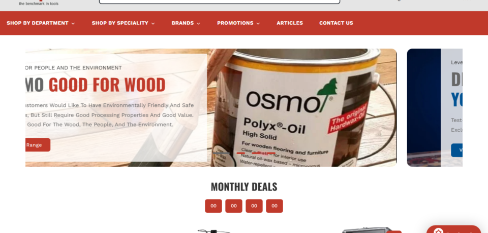 Wood Website Project screenshot