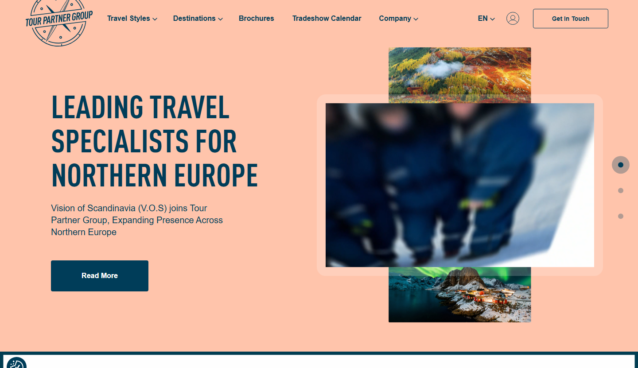 Tourpartnergroup Website Project screenshot