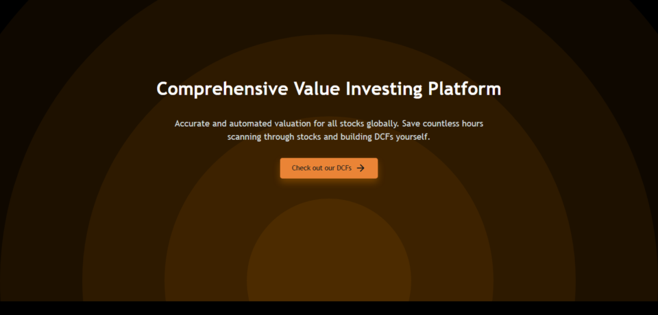 Valueinvesting Website Project screenshot