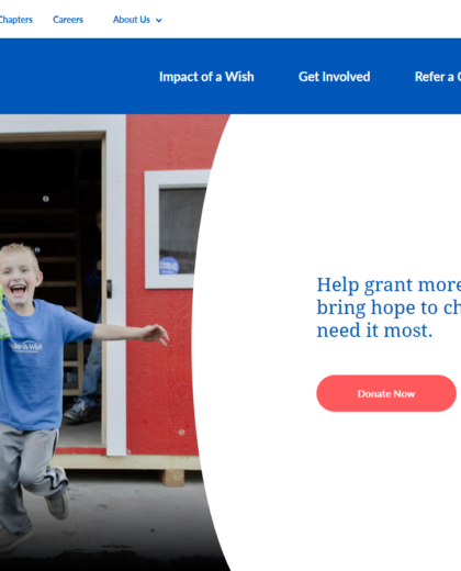 Wish Website Project screenshot