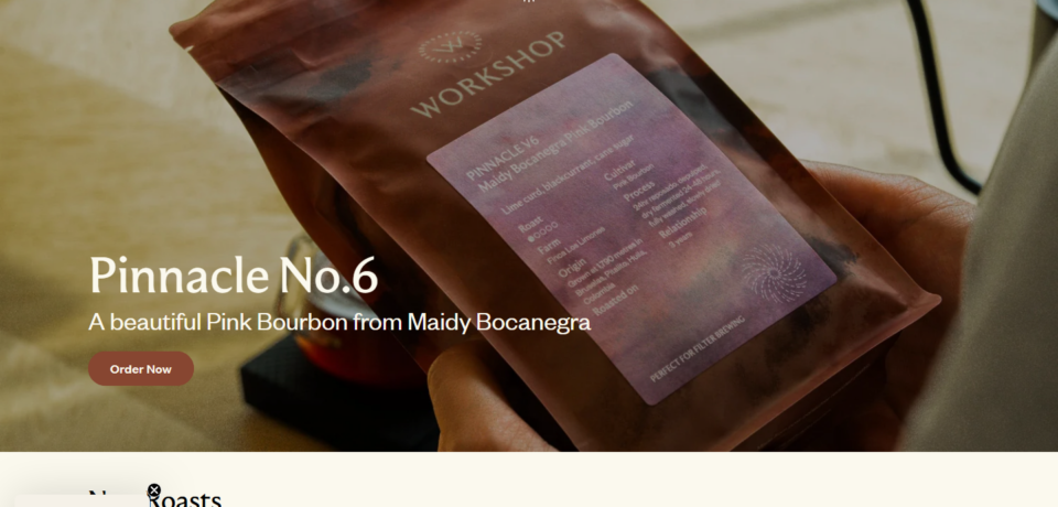 Workshopcoffee Website Project screenshot